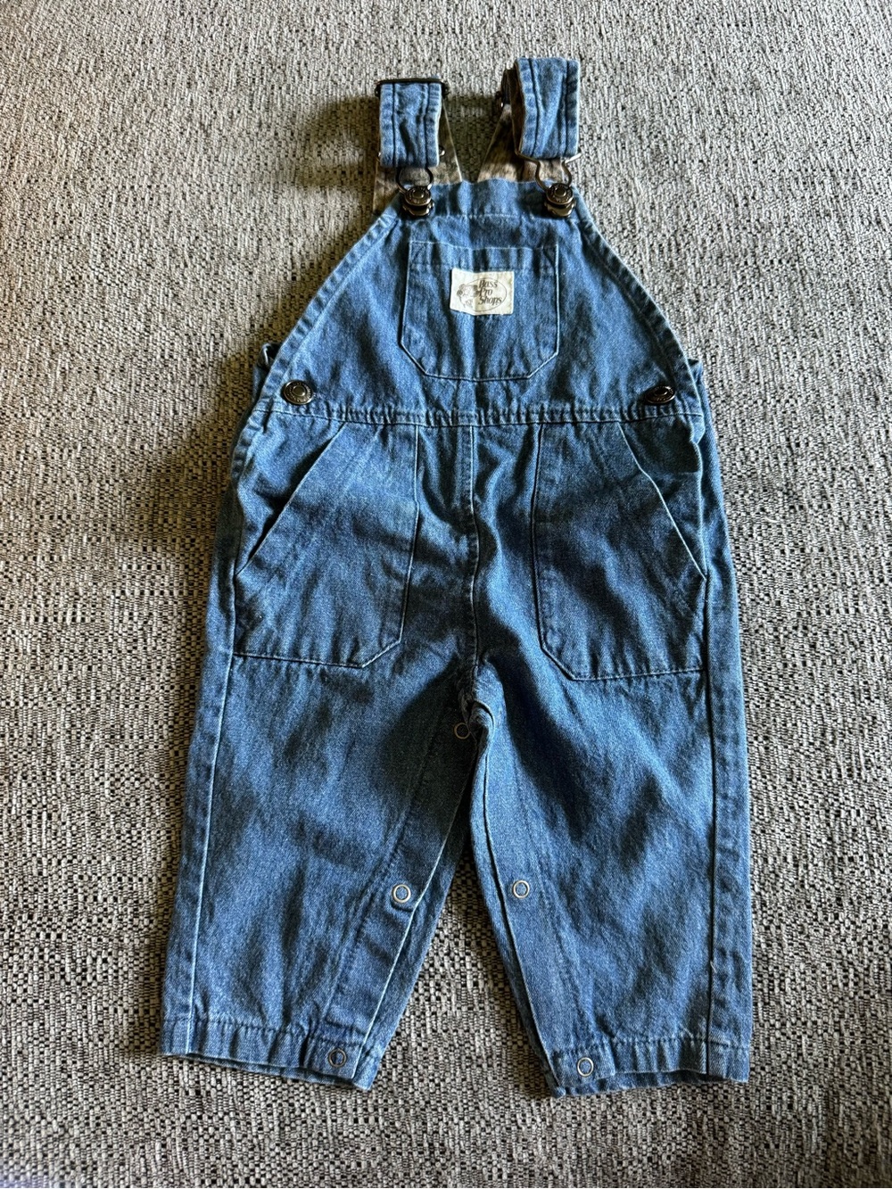 Bass Pro Shops Blue Denim Kids Overalls Romper